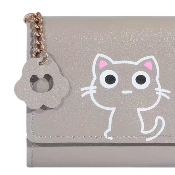 😻Trifold Cat Wallet w/Snap Closure - Picture 2 of 6